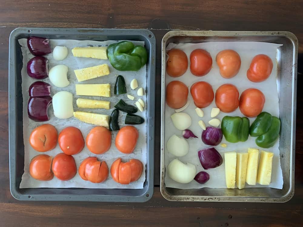 ingredients for roasted salsa