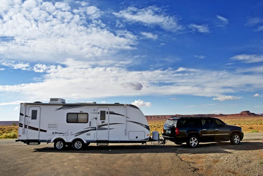 How much would it cost to rent an RV travel trailer through Arizona in the dessertand SUV located in the dessert