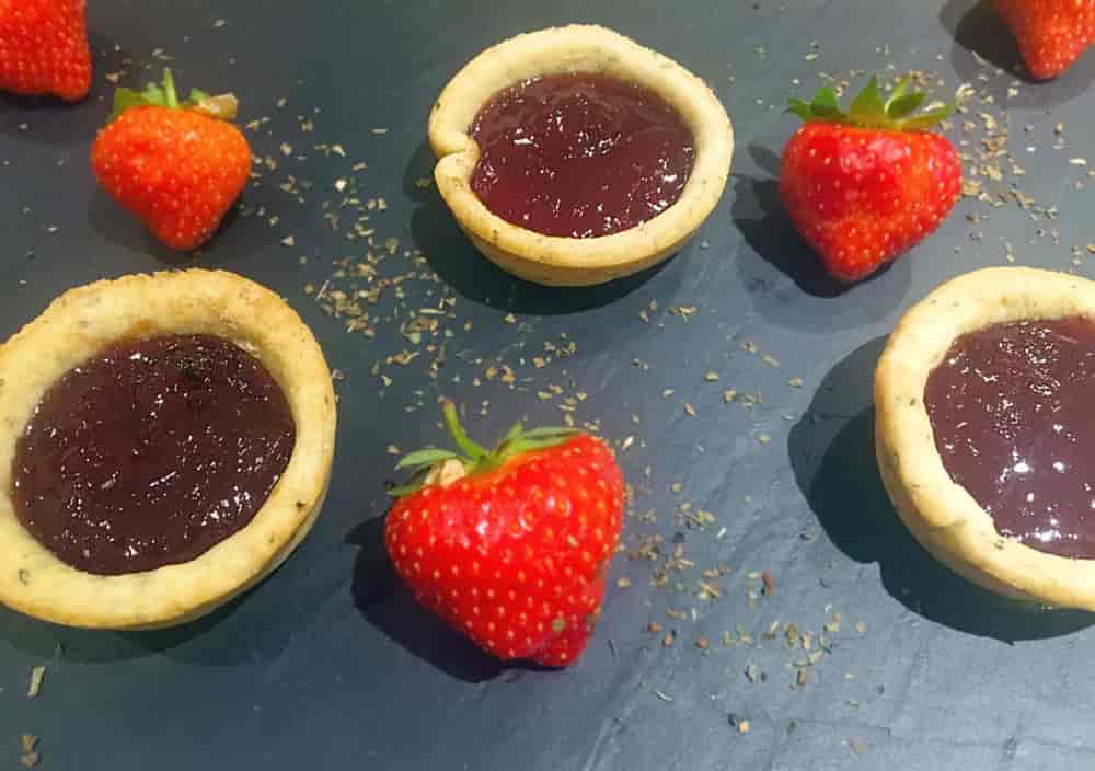 Easy Jam Tarts made with Basil infused pastry Amateur Chef
