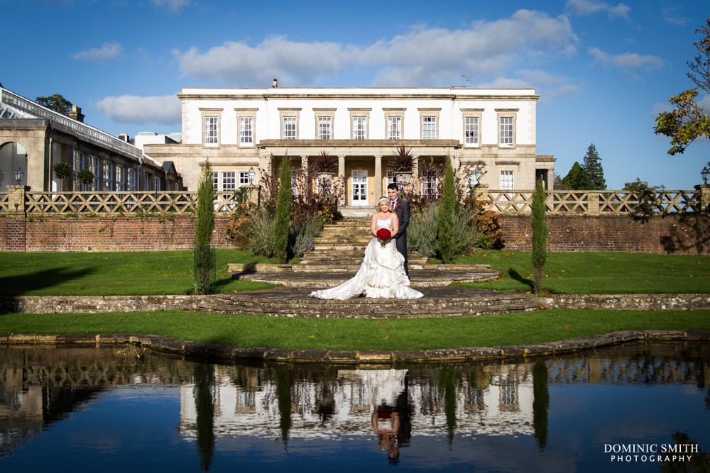 Couple Photo with the reflection at Buxted Park Hotel