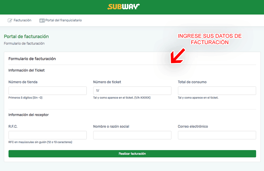 SUBWAY 0918 FACTURACION 0