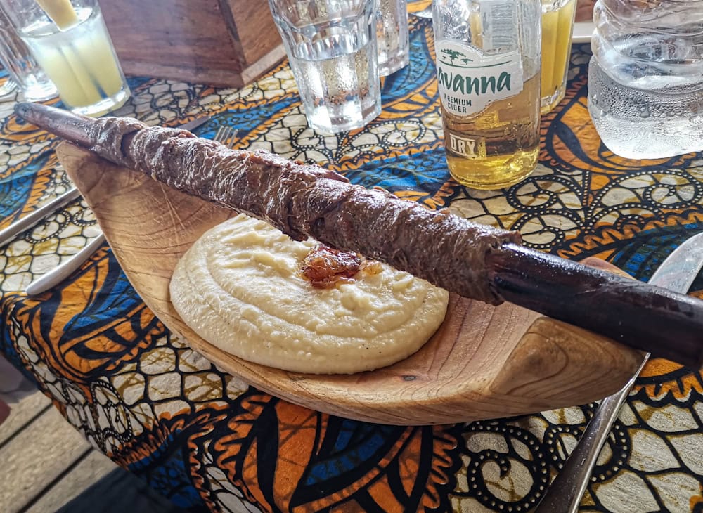 Beef kebab Rock restaurant