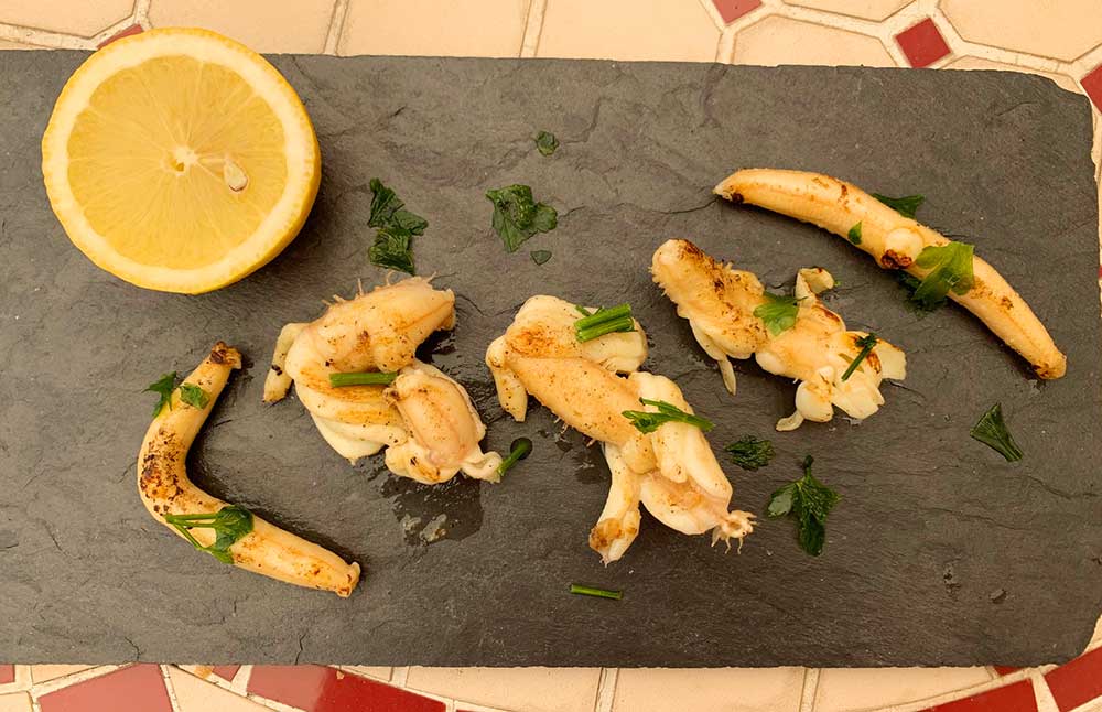 Espardenyes cocinados en casa