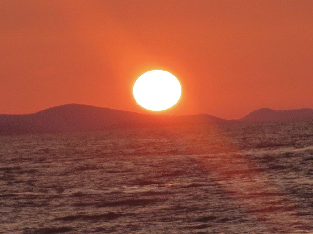 Atardecer desde el Órgano del Mar de Zadar