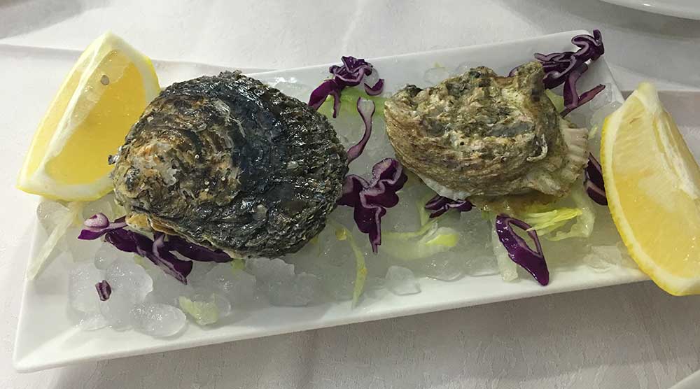Ostras del restaurante Roca mar