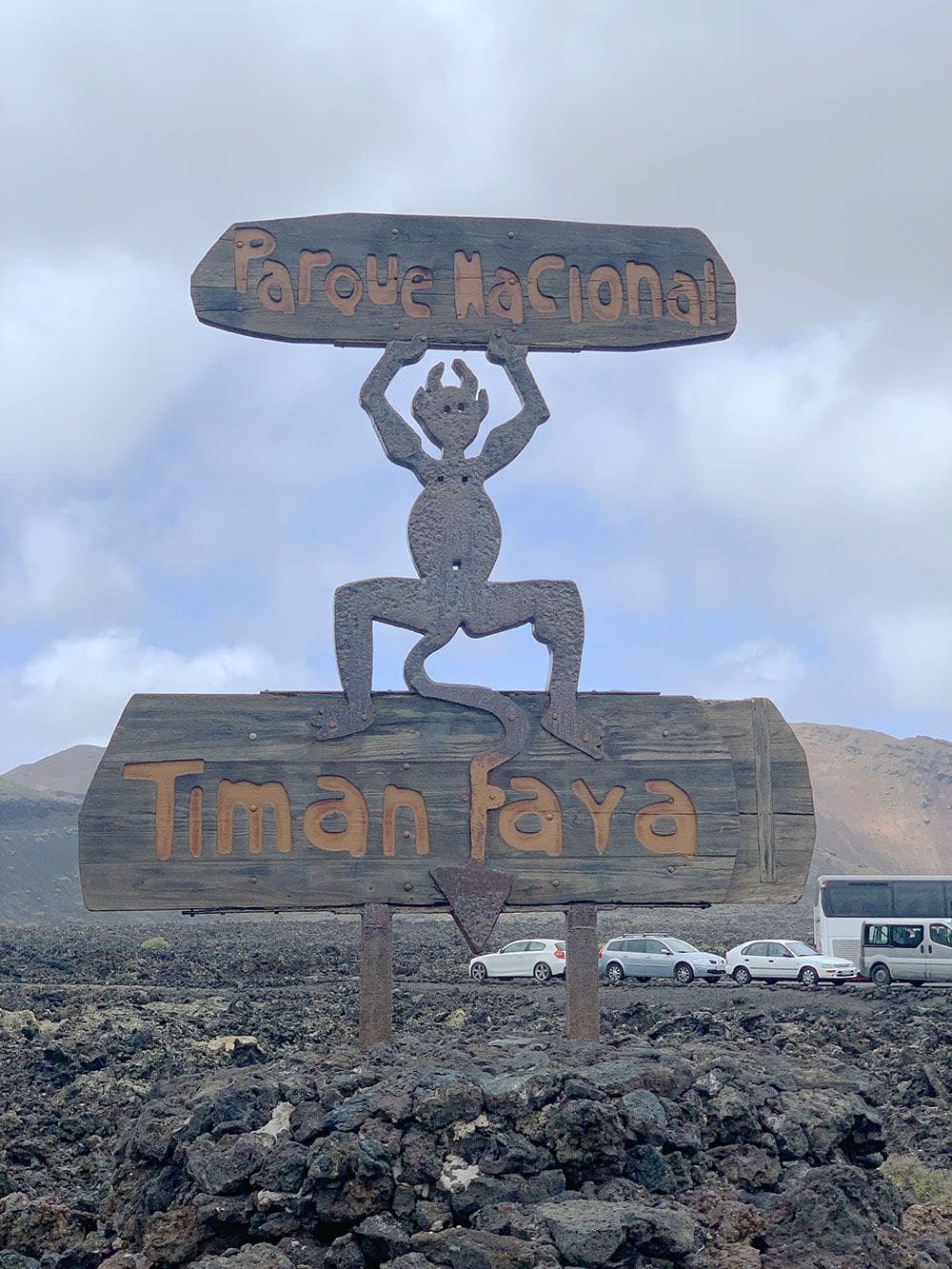 Visita a Timanfaya - Lanzarote - Señal identificativa