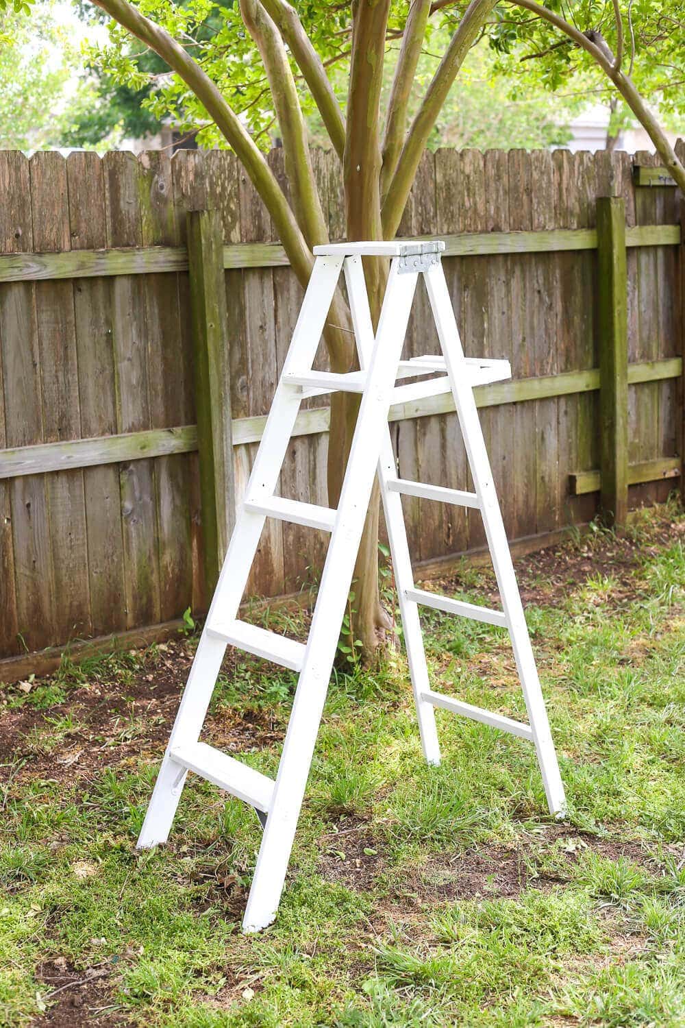 DIY Tiered Plant Stand From an Old Ladder Love & Renovations