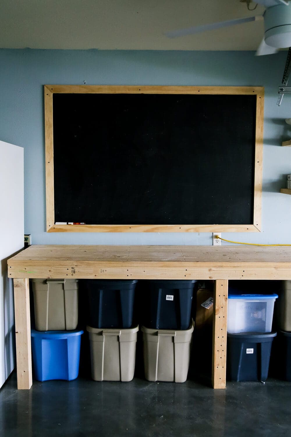 How to Make an Easy DIY Large Chalkboard Wall - Love ...