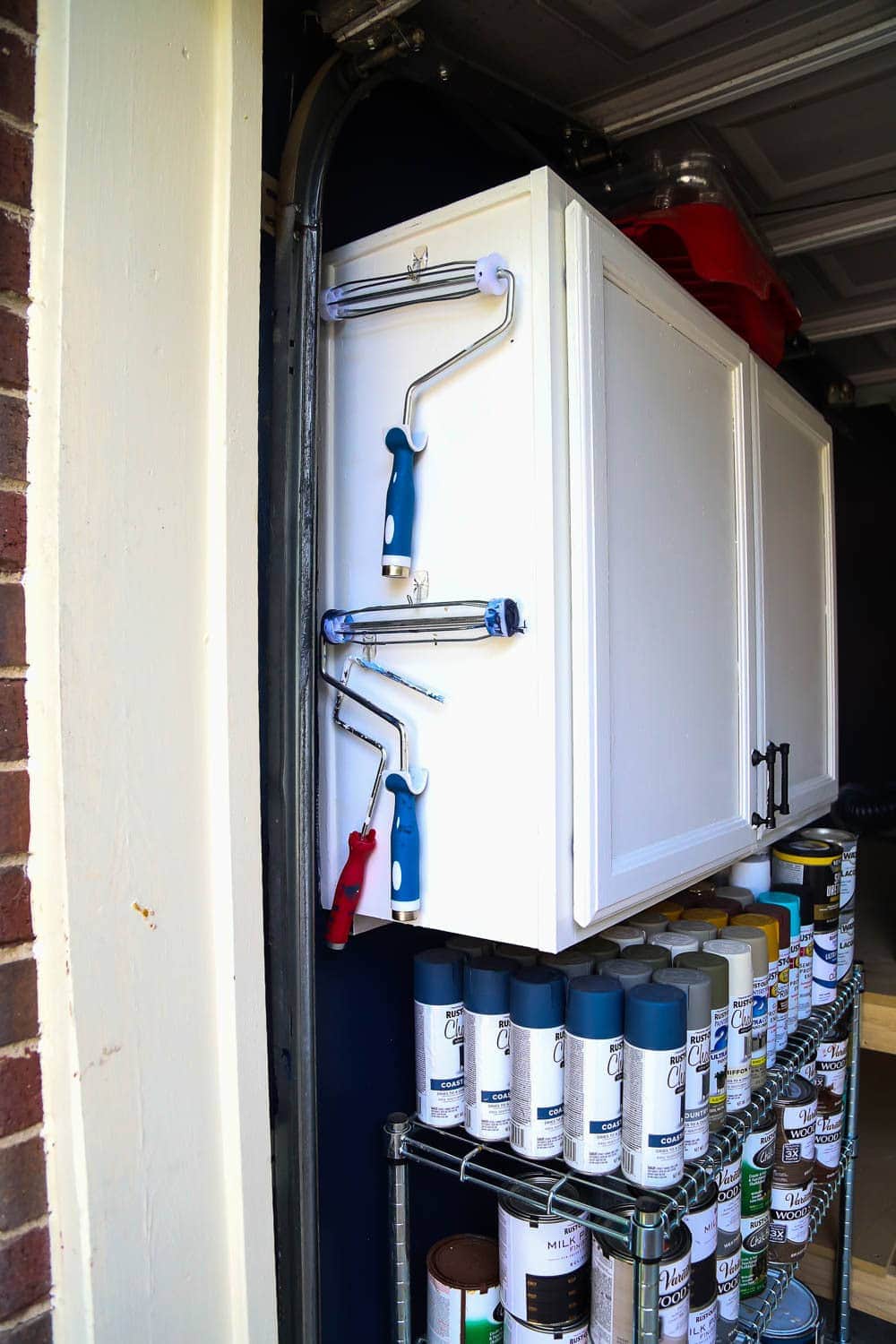 How To Organize Paint Supplies In The Garage Love Renovations