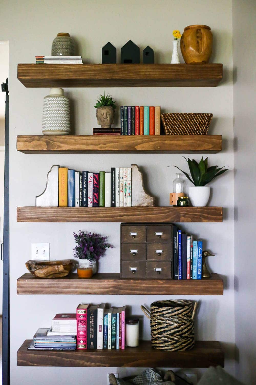 Simple DIY Floating Shelves (Floating Shelf Tutorial ...