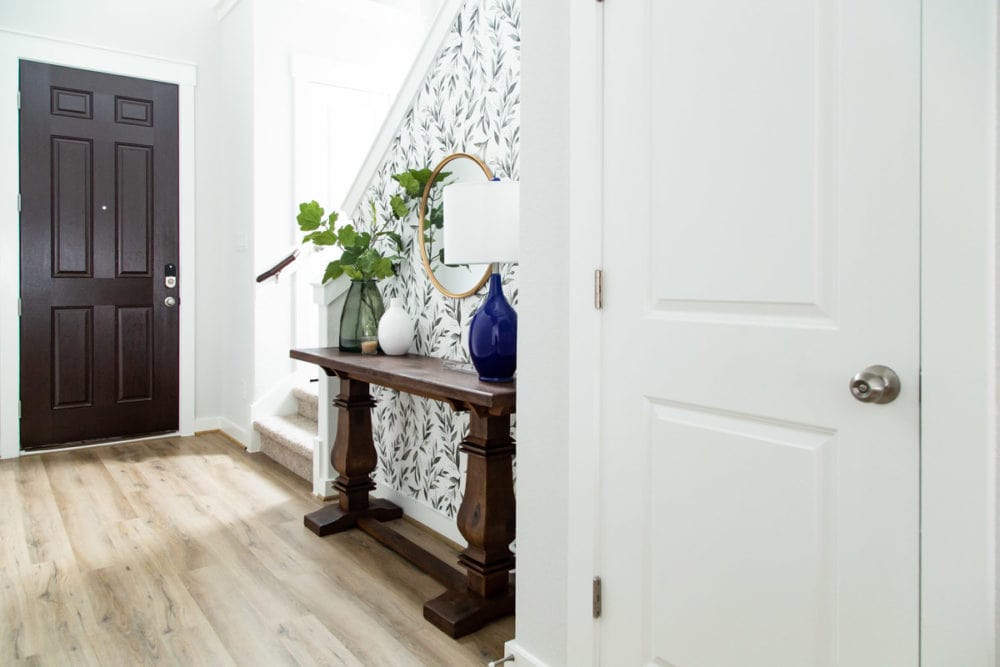 small entryway after
