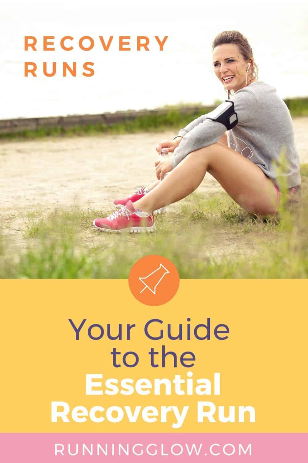 female runner resting after recovery run