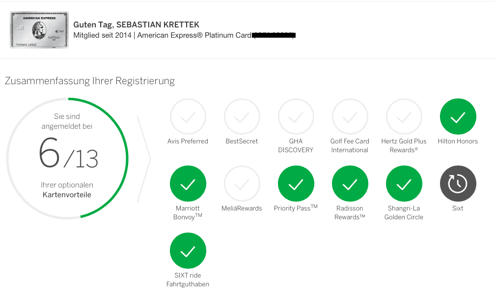 Erfahrung mit der American Express Platinum Kreditkarte American Express Platinum Kreditkarte