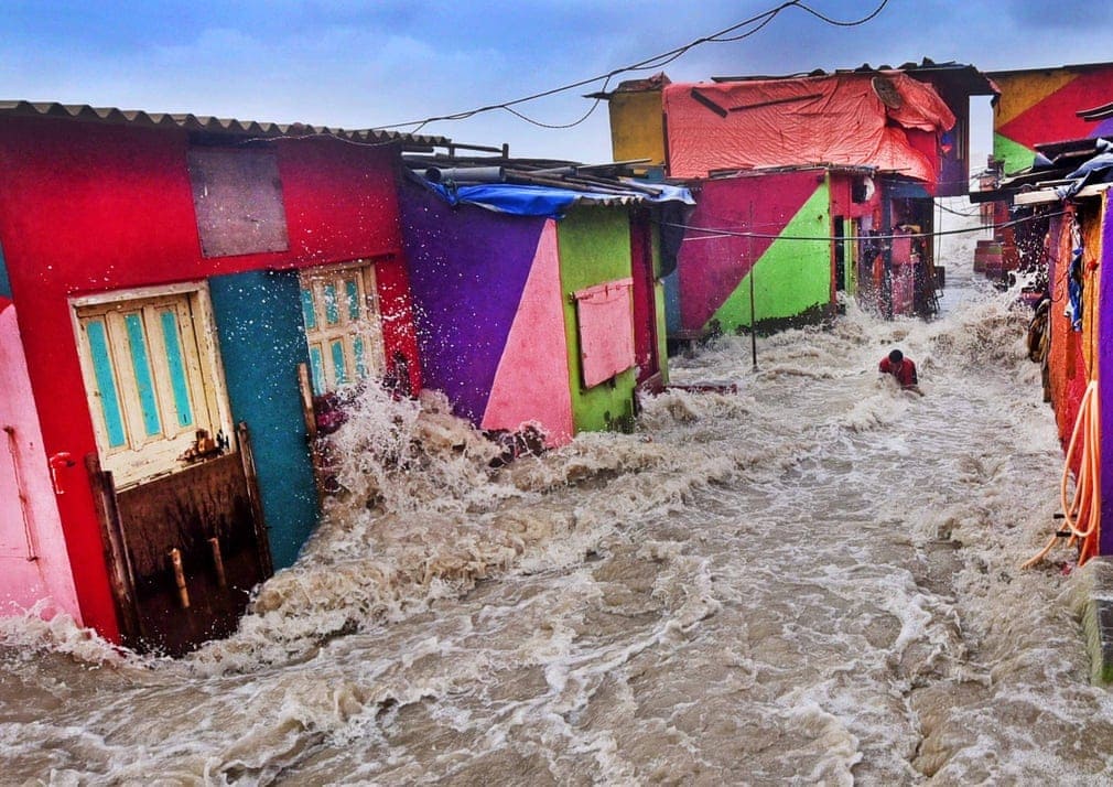 Marée haute à Mumbai