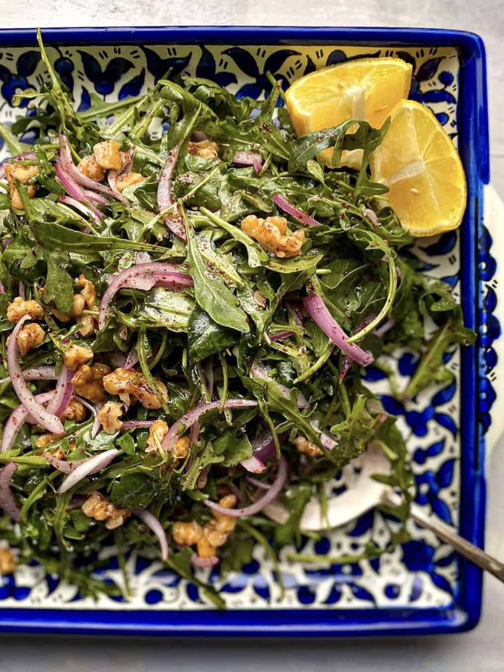 salatat jarjeer (middle eastern arugula salad)