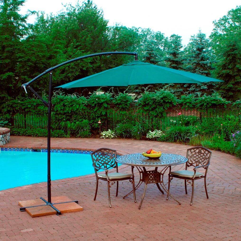 2 CHAIRS PATIO SET WITH UMBRELLA
