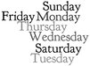 Days of the Week