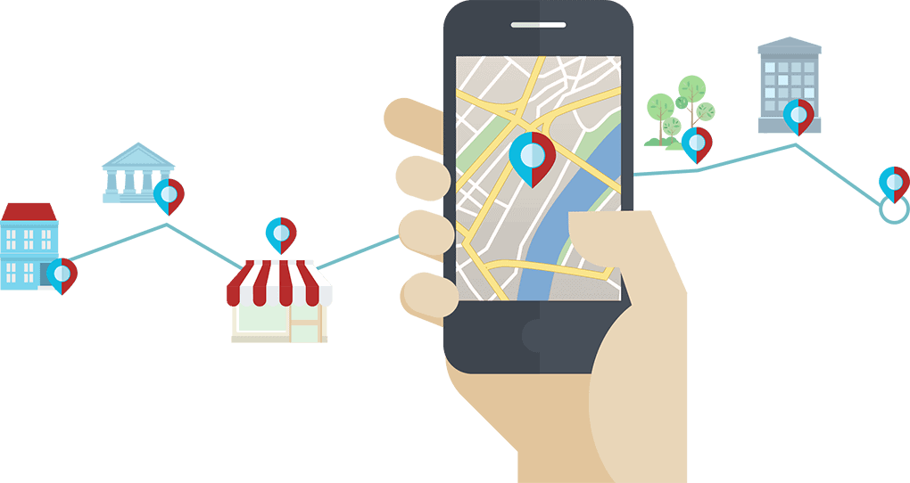 Set-of-flat-design-concepts-for-mobile-GPS-navi Set of Flat Design Concepts for Mobile GPS navi