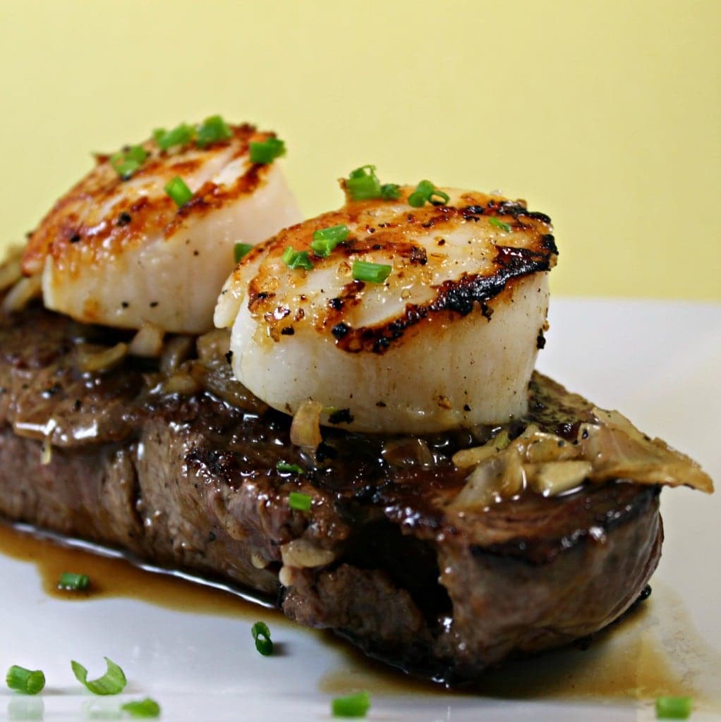 Seared Scallops & Steak w/ Manhattan Sauce Recipe I Can Cook That