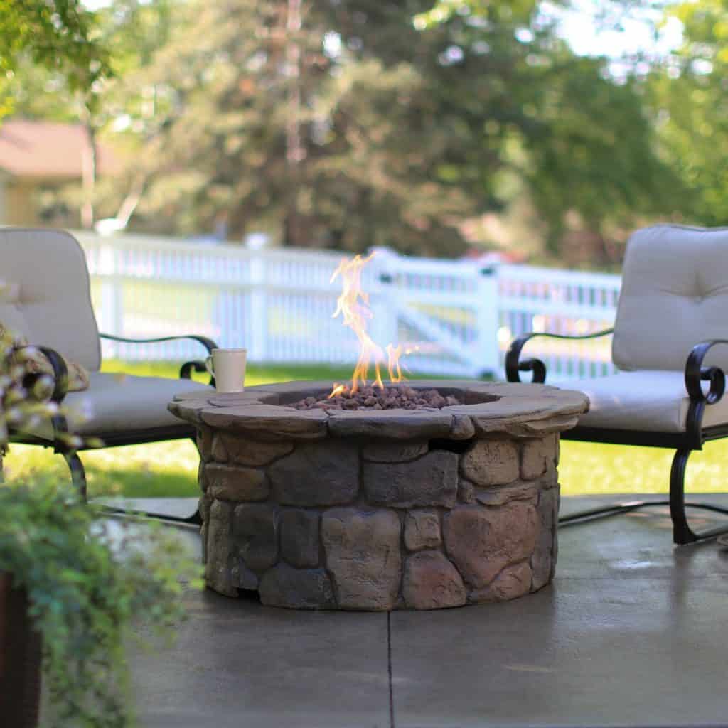 Red Ember 45 in. Clarksville Propane Fire Pit