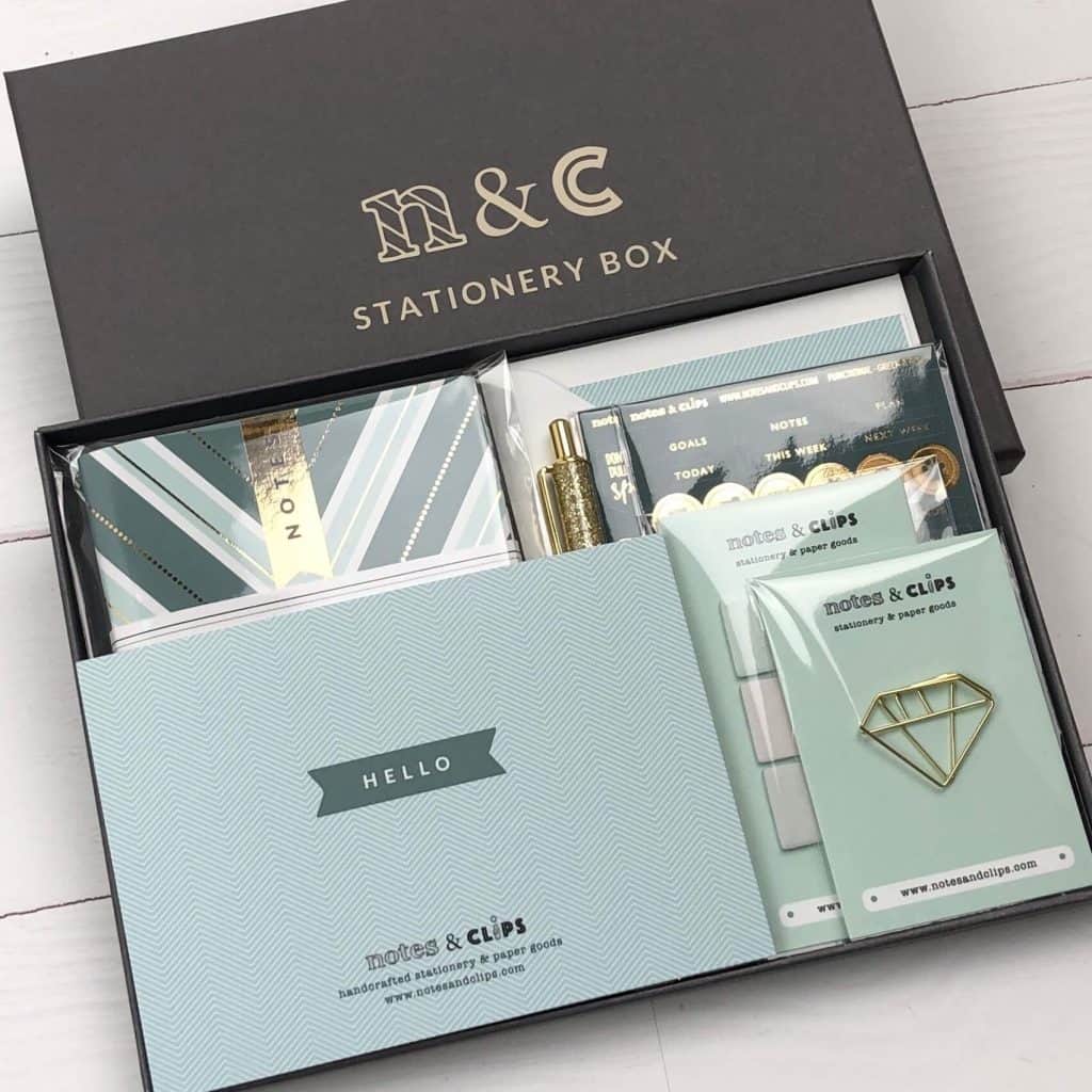 Notes and Clips Stationery Box