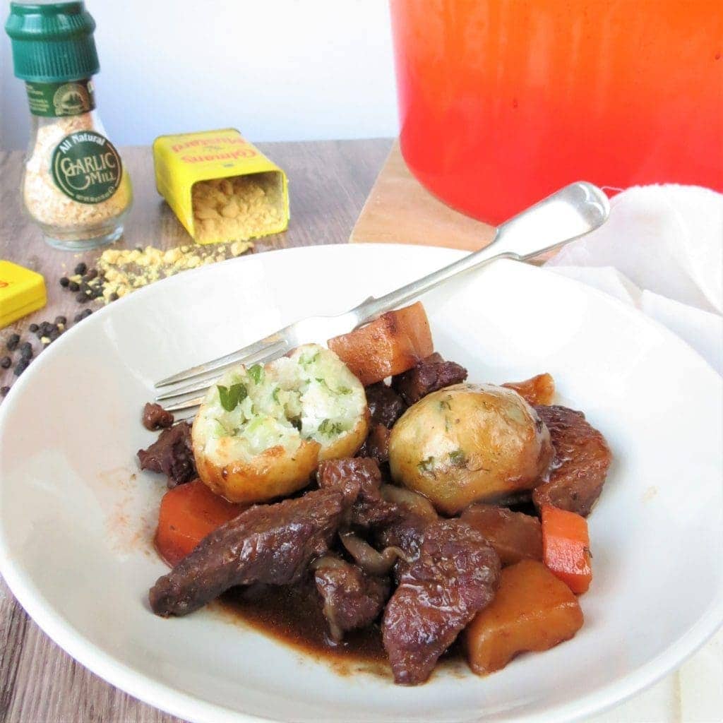 Beef Stew and Gluten Free Dumplings