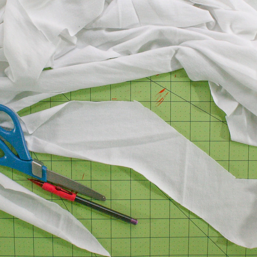 Use this photo tutorial to make a super thick T-shirt yarn great for crochet and knit projects.