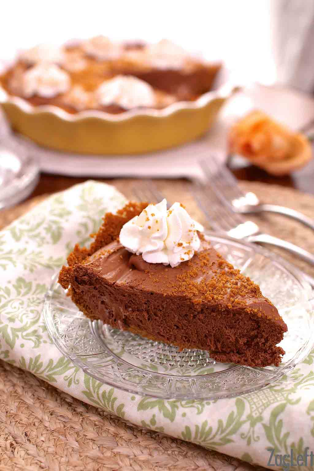 Chocolate Mousse Pie With Biscoff Crust ZagLeft
