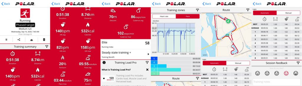 Огляд Polar Vantage M і 96 кілометрів пробіжок 15 Анализ тренировки в приложении Polar Flow