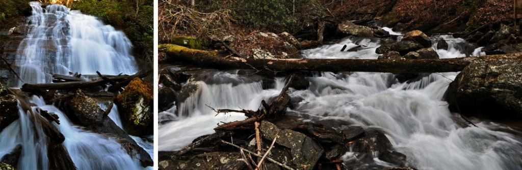 Anna Ruby Falls is a short hike right outside of Helen