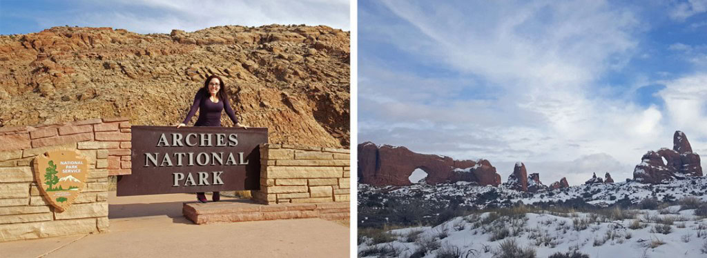Arches in winter
