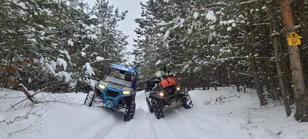Plenty of snow in Brentwood County forest allowing our OFATV members a great winter riding experience.