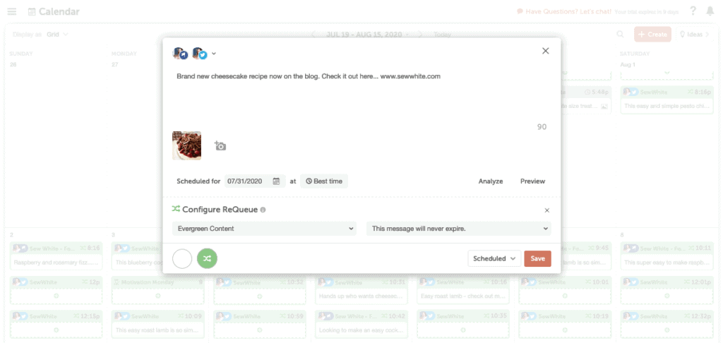how to write a post in Blog Calendar by CoSchedule