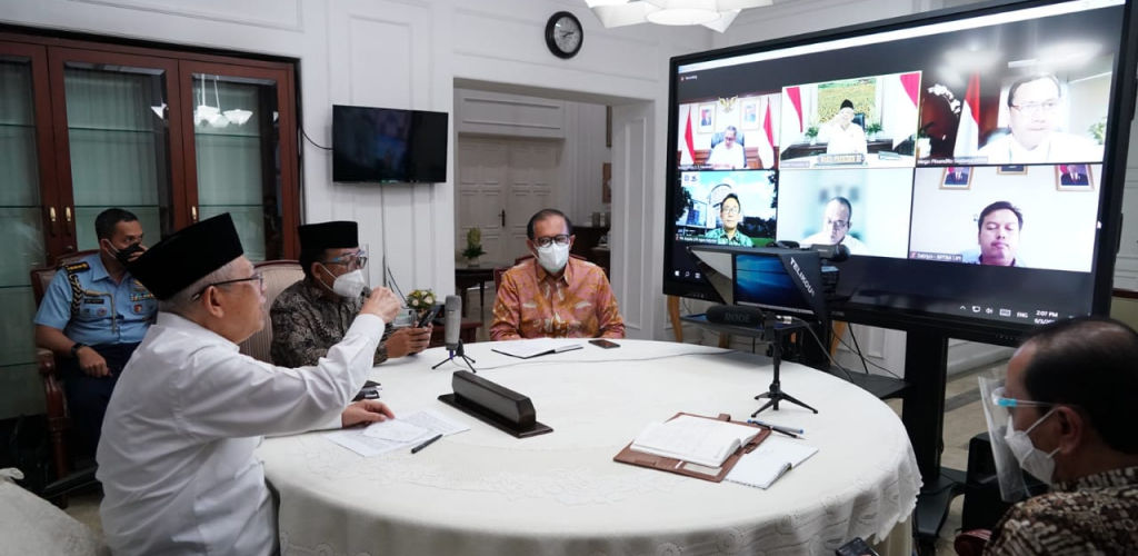 WAPRES TERIMA KEPALA BRIN DAN JAJARAN