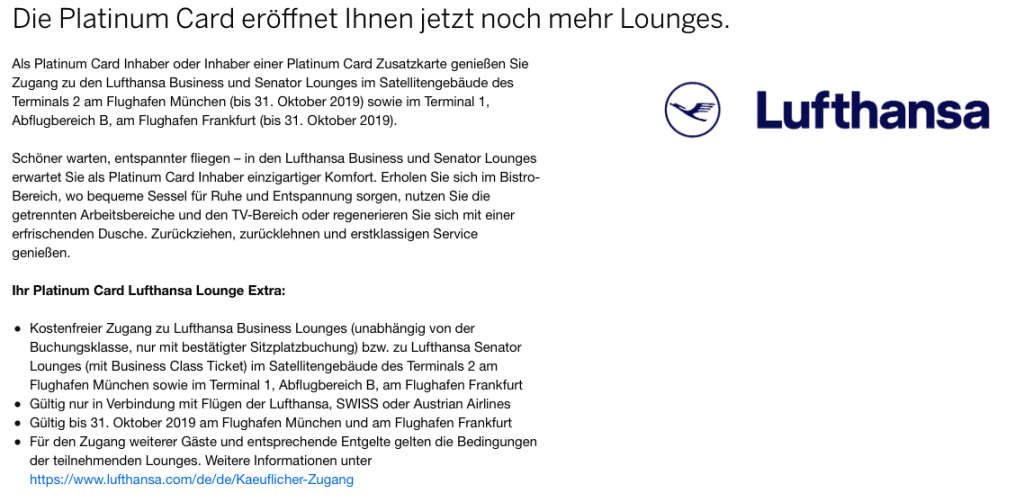 Erfahrung mit der American Express Platinum Kreditkarte American Express Platinum Kreditkarte