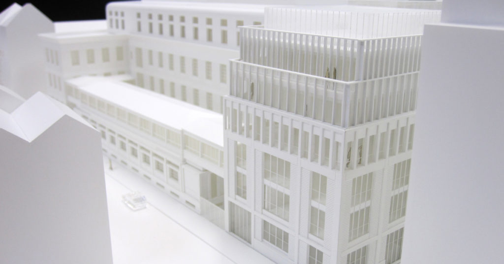 maquette de l'extension de l'école nationale supérieure d'architecture