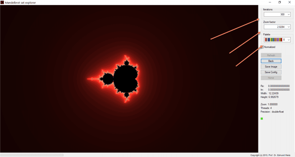 mandelbrot set programa