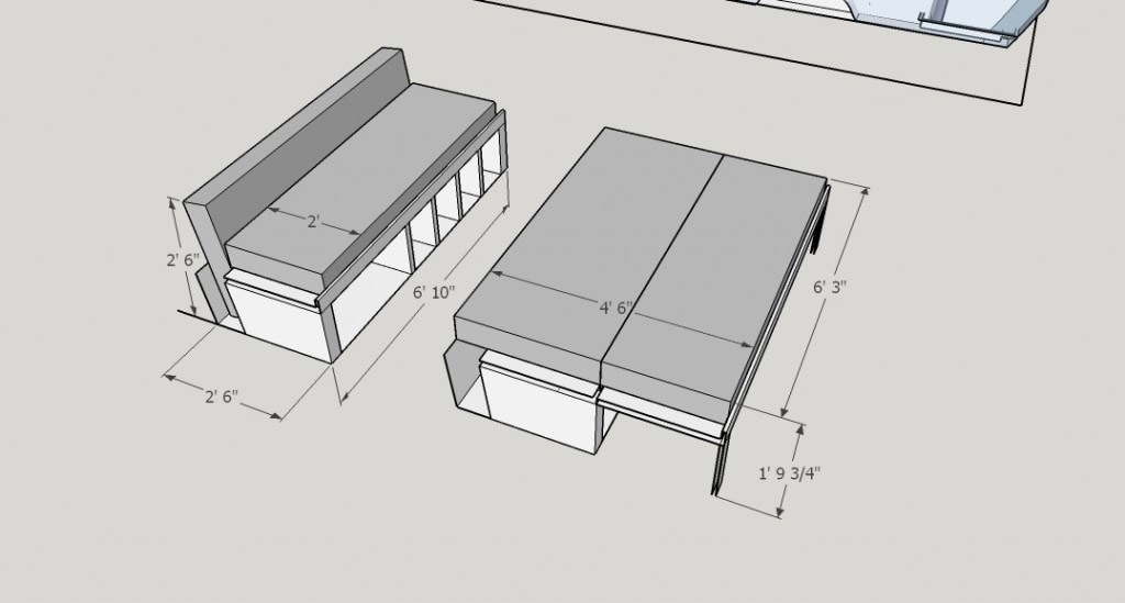 figureing out the couch/bed