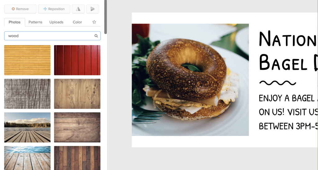 how to create image with simple backgrounds