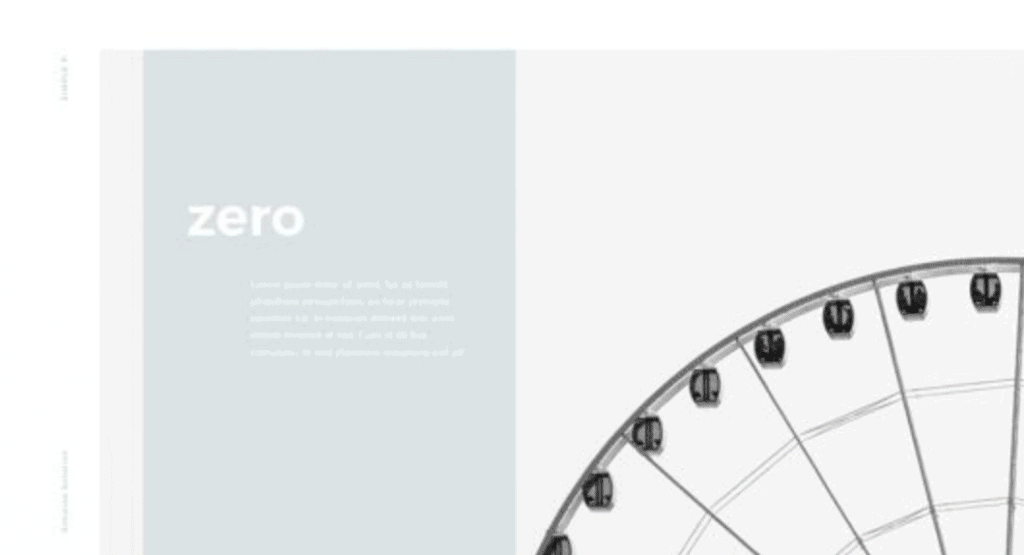 minimalist ferris wheel