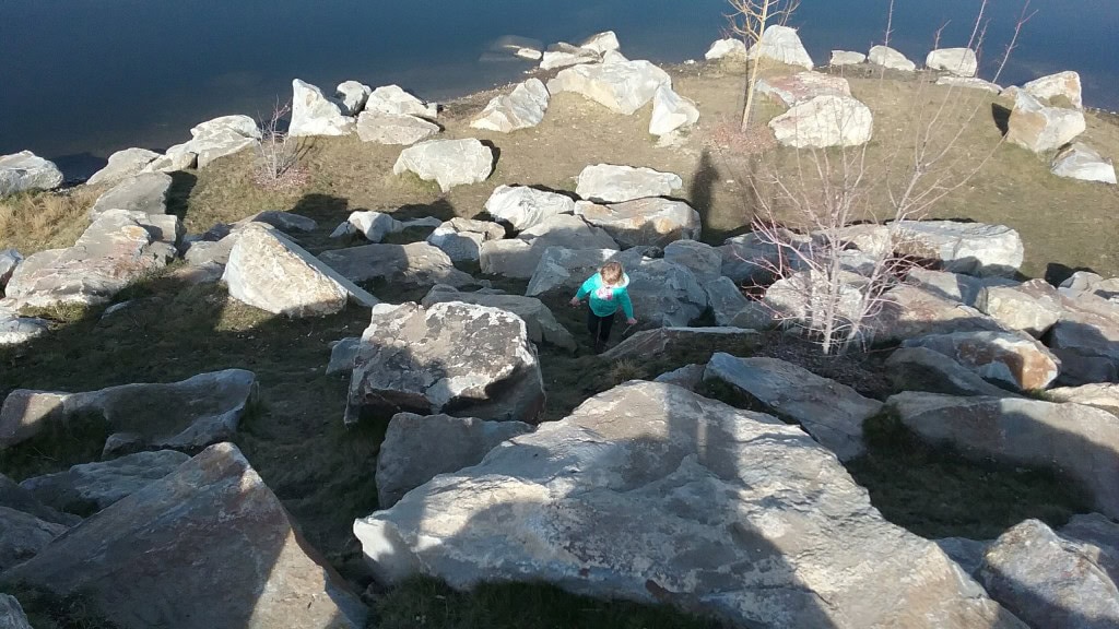Hazel is more organic about her rock climbing