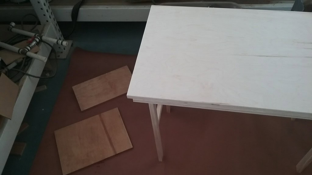 we picked a light walbut stain that is food safe and goes perfectly with the cork! I'm very happy with the color!