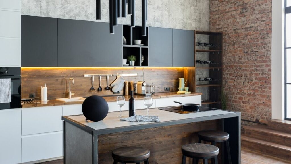 Black Kitchen Cabinets White Kitchen