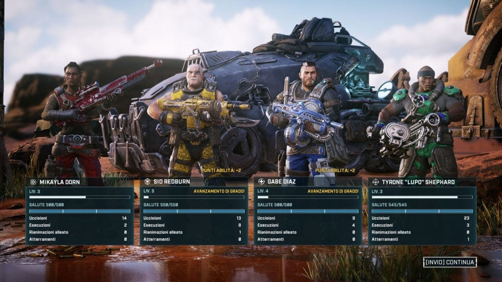 Gears Tactics formazione