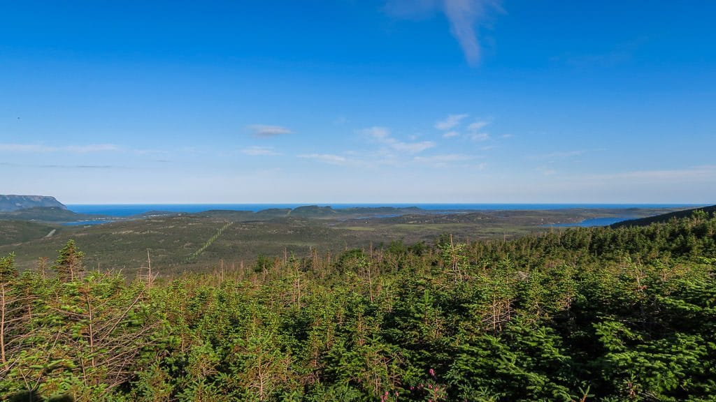 View from the top of Gros Morne Mountain