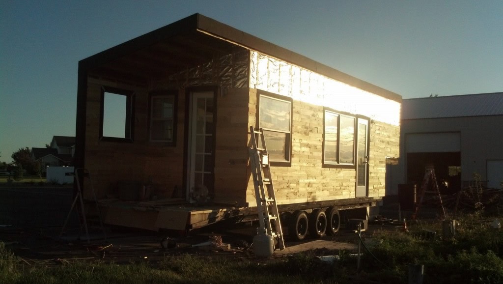 and it's leaning now :) We will be working on it this weekend to get it set and ready to be registered.
