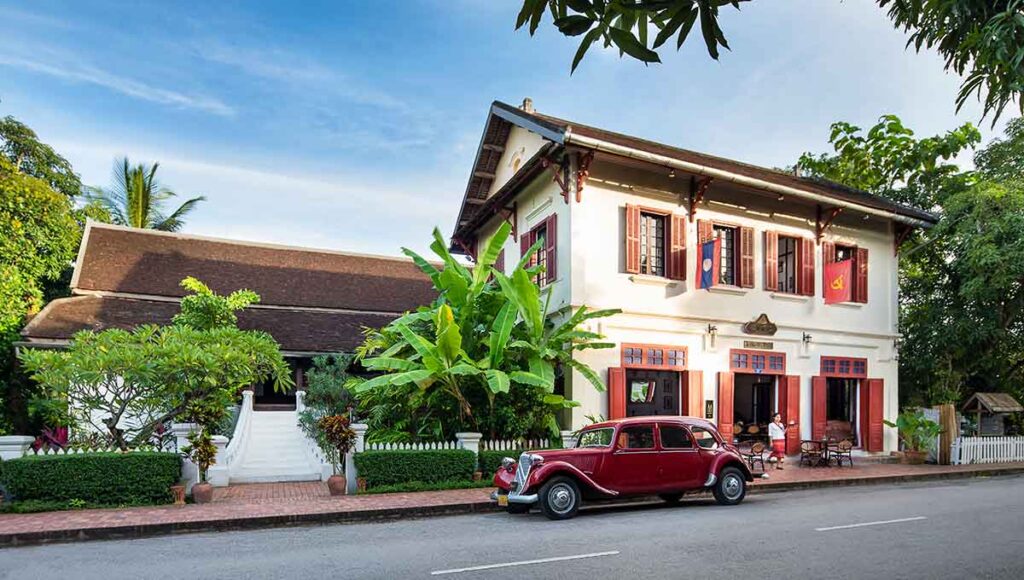 Boutique hotel 3 Nagas is set in colonial-era houses in Luang Prabang