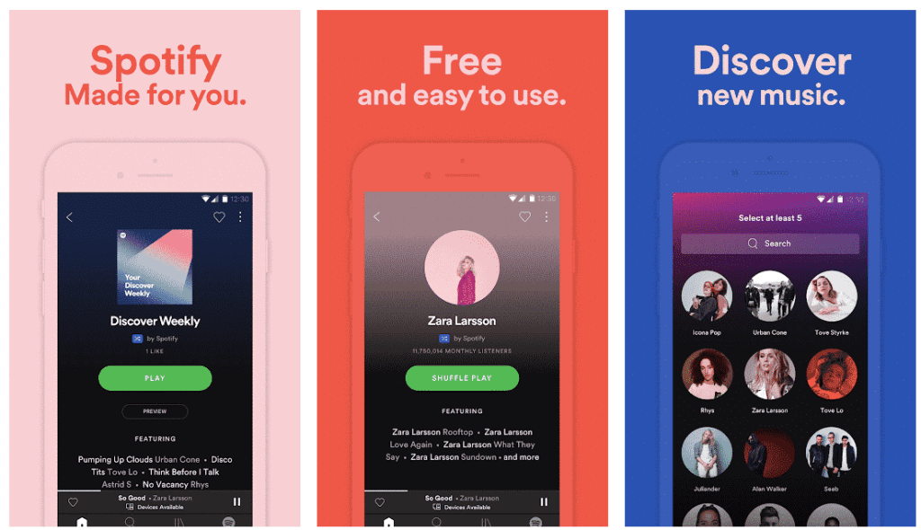 Spotify music-Best Music Downloader Apps for iPhone in 2019