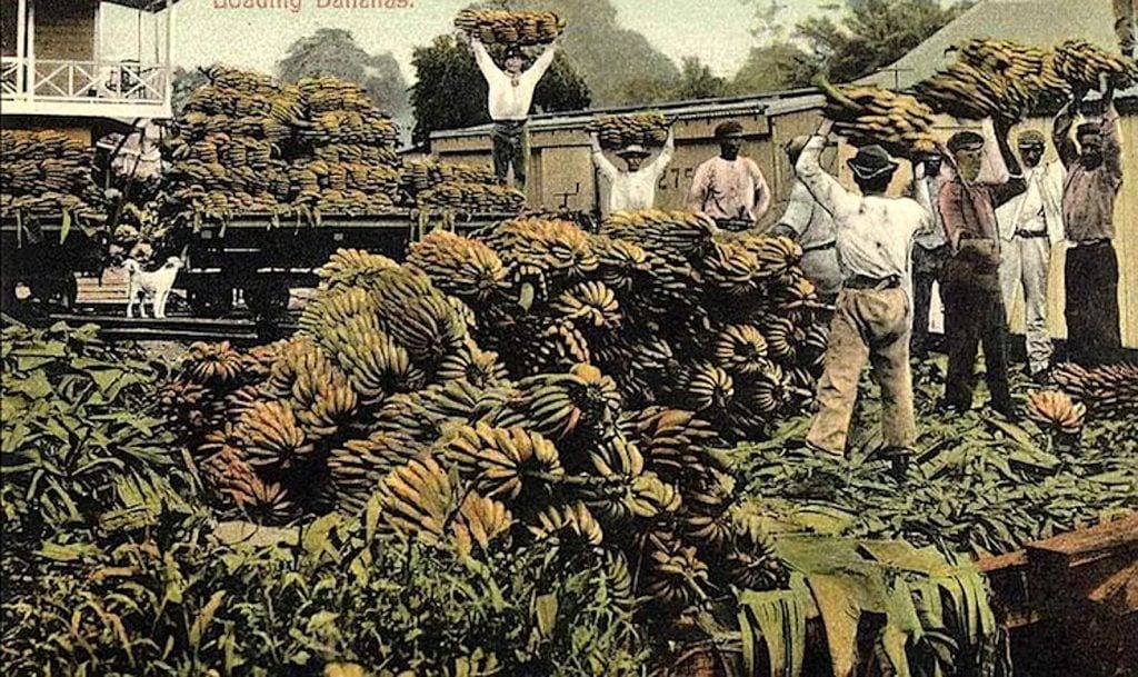 el banano y el ferrocarril en Guatemala