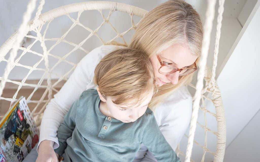 Selbstportrait: Mama und Kind